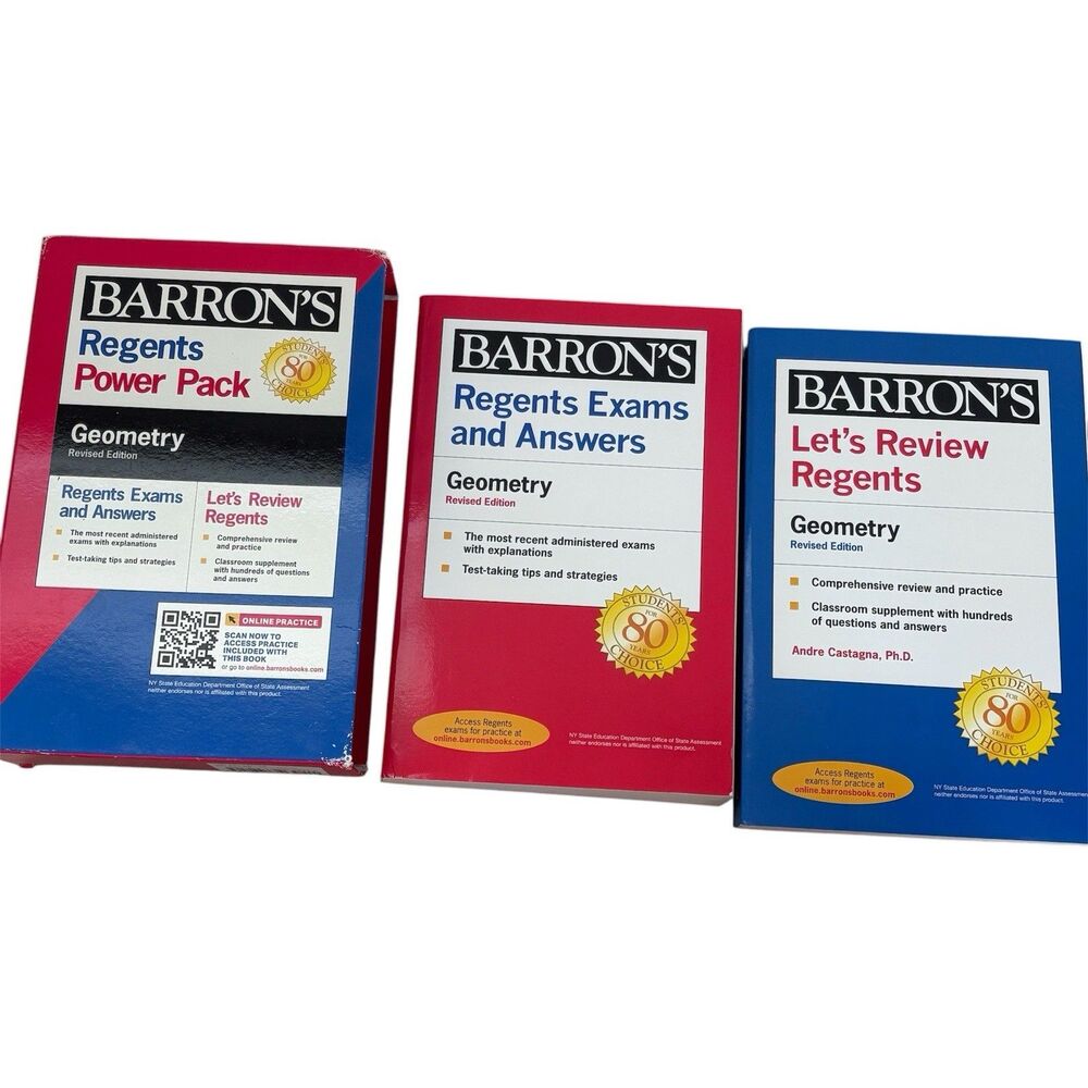 Regents Geometry Power Pack Revised Edition (Barron's Regents NY), Castagna Ph.D